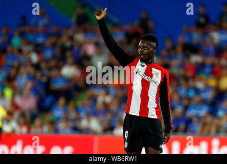 Athletic Club de Bilbao est Inaki Williams au cours de l'espagnol La Liga match entre Getafe et l'Athletic Club de Bilbao au Coliseum Alfonso Pérez, Getafe.(score final : Getafe CF 1:1 Athletic Club de Bilbao) Banque D'Images