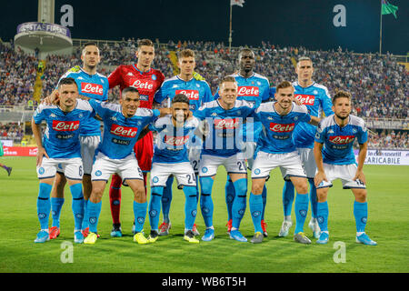 Florence, Italie. Août 24, 2019. Italie - au stade Artemio Franchi de Florence Naples bat la Fiorentina 3 à 4 visant ainsi à la première place de la première journée de championnat à l'image de la SSC Naples soccer (Photo par Fabio Sasso/Pacific Press) Credit : Pacific Press Agency/Alamy Live News Banque D'Images