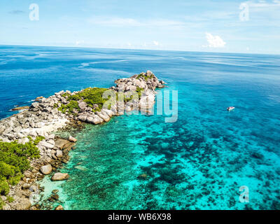 Vues aériennes de l'île Similan en Thaïlande ci-dessus Banque D'Images