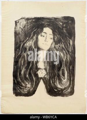 Edvard Munch - La broche. Eva Mudocci - 1903. Banque D'Images