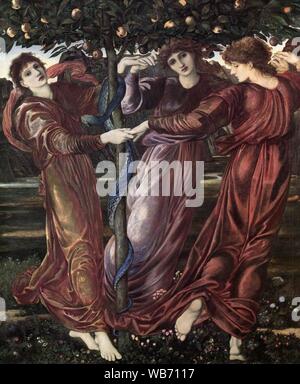 Edward Burne-Jones - Le Jardin des Hespérides, 1869-1873. Banque D'Images