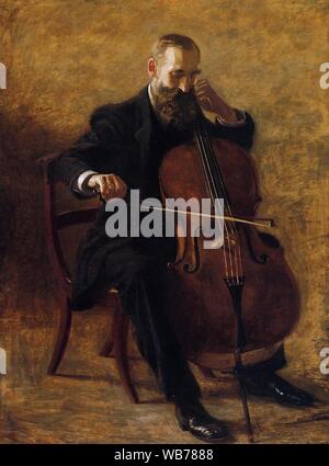 Le violoncelliste Thomas Eakins, 1896. Banque D'Images