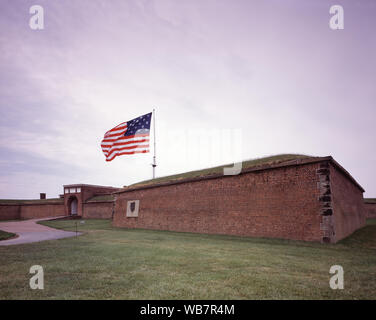 Le Fort McHenry, Baltimore, Maryland Banque D'Images