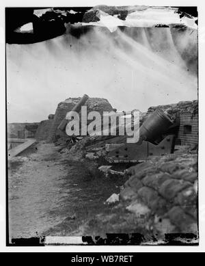 Fort Pulaski, Ga. vue de l'intérieur de l'avant garde Résumé : Guerre civile sélectionné des photographies, 1861-1865 Banque D'Images