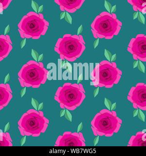 Modèle sans couture avec de belles roses. Image d'un bouquet de roses. Vector EPS10. Masque de découpe appliquée. Ce modèle est disponible sous forme de nuanciers. Illustration de Vecteur