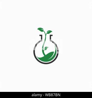L'usine modèle de conception de logo Lap Illustration de Vecteur
