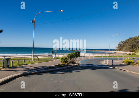 Vue générale de la plage de Mollymook, Ulladulla, NSW Australie. Banque D'Images