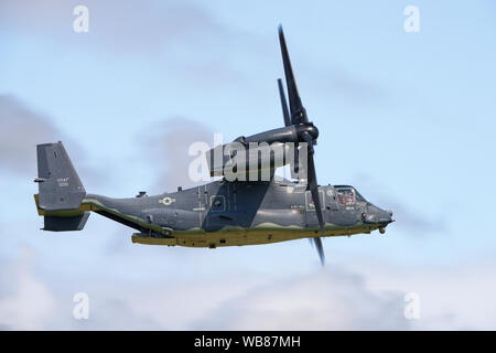 Bell Boeing annonce-22B de l'avion à rotors basculants Osprey United States Air Force démontre sa polyvalence à l'riat de l'aéronautique au Royaume-Uni Banque D'Images