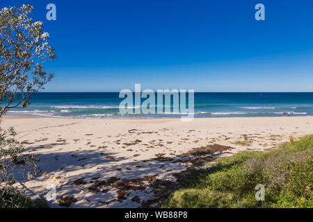 Vue générale de la plage de Mollymook, Ulladulla, NSW Australie. Banque D'Images