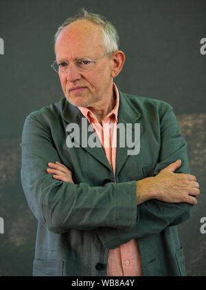 Édimbourg, Écosse, Royaume-Uni. 25 août 2019. Festival international du livre d'Édimbourg. Photo : James Meek, romancier et journaliste au festival du livre Banque D'Images