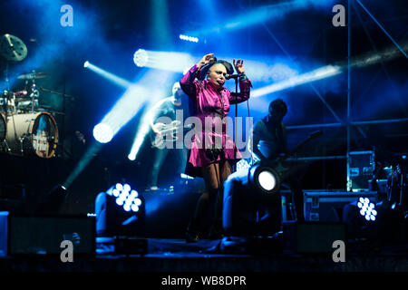 L'Etrurie Festival 2019 Eco à Cerveteri. Loredana Bertè et Smashroom J'ai besoin de concert. (Photo de Daniela Franceschelli/Pacific Press) Credit : Pacific Press Agency/Alamy Live News Banque D'Images