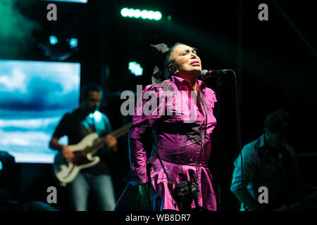 L'Etrurie Festival 2019 Eco à Cerveteri. Loredana Bertè et Smashroom J'ai besoin de concert. (Photo de Daniela Franceschelli/Pacific Press) Credit : Pacific Press Agency/Alamy Live News Banque D'Images