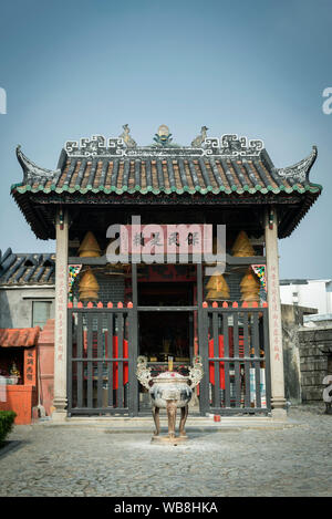 Petit temple Na Tcha monument ancien sanctuaire chinois à Macao, Chine Banque D'Images