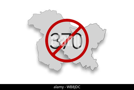Jammu-et-Cachemire statut spécial, le décodage de l'Article 35 bis et l'Article 370 Banque D'Images