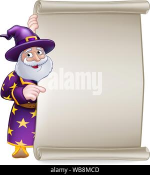 Caricature de l'assistant Connexion Scroll Banner Illustration de Vecteur