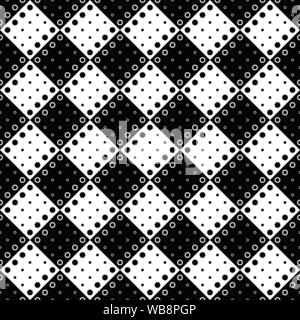 Motif de cercles - Fond noir blanc graphique de scénario à partir de points et de cercles Illustration de Vecteur