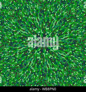 Tuile ronde géométrique dynamique modèle mosaïque historique - abstract floral coloré circulaire psychédélique hypnotique vector graphic design Illustration de Vecteur