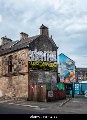 Paisley, Scotland, UK. 24 Août 2019 : l'ancienne caserne de pompiers de Paisley sur la rue Gordon. Banque D'Images