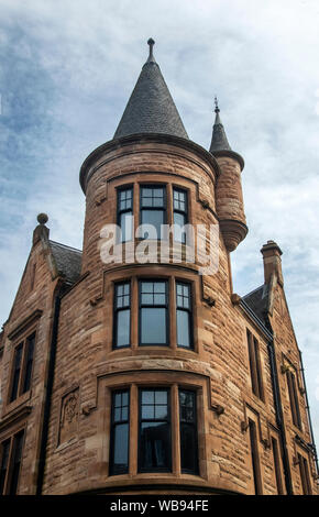 Paisley, Scotland, UK. 24 Août 2019 : l'ancienne caserne de pompiers de Paisley sur la rue Gordon. Banque D'Images