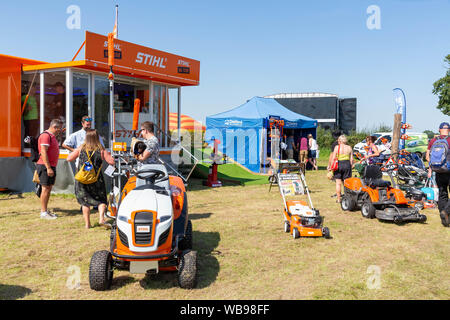 Tabley, Cheshire, Royaume-Uni. Août 25, 2019. La 15e English Open Chainsaw compétition à la Cheshire County Showground, Angleterre - Crédit : John Hopkins/Alamy Live News Banque D'Images