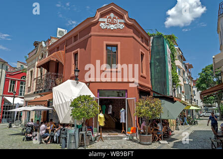 Street à Plovdiv;Bulgarie ; Banque D'Images