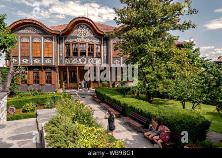 L'architecture typique du xixe siècle;Plovdiv Bulgarie;;Musée ethnographique ; Banque D'Images