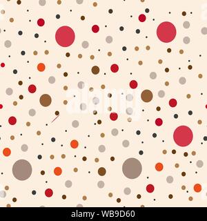 Modèle sans couture. Les cercles de différentes couleurs sur un fond blanc. La texture. Vector Illustration de Vecteur