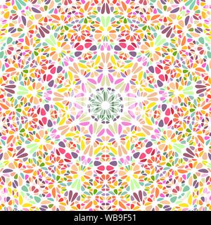 Oriental ornement géométrique pétale mandala contexte - résumé vecteur conception colorée psychédélique Illustration de Vecteur