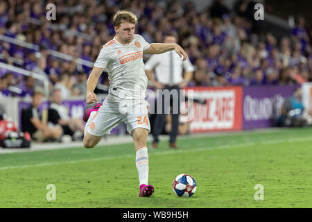 23 août 2019, Orlando, Floride, Etats-Unis : Atlanta United terrain JULIAN GRESSEL (24) en action au cours de la MLS à jeu Exploria Stadium à Orlando, Floride. (Crédit Image : © Cory Knowlton/Zuma sur le fil) Banque D'Images