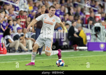 23 août 2019, Orlando, Floride, Etats-Unis : Atlanta United terrain JULIAN GRESSEL (24) en action au cours de la MLS à jeu Exploria Stadium à Orlando, Floride. (Crédit Image : © Cory Knowlton/Zuma sur le fil) Banque D'Images