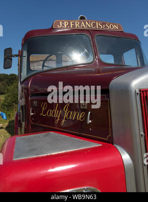 Hailsham, East Sussex UK. 25 août 2019. Festival des transports. Automobiles, moteurs à vapeur, un mélange de véhicules de tourisme à ce jour férié. Banque D'Images