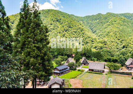 Village historique de Gokayama maisons de style Gassho Banque D'Images