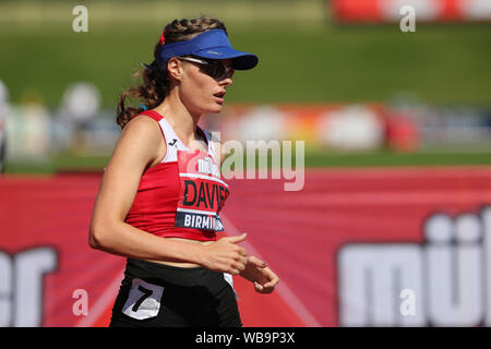 Birmingham, UK. Août 25, 2019. Bethan Davies lors du 5000 m Marche à Muller British Championnats mondiaux d'athlétisme à l'Alexander Stadium, Birmingham, Angleterre le 25 août 2019. Photo par Jodi Casino. Usage éditorial uniquement, licence requise pour un usage commercial. Aucune utilisation de pari, de jeux ou d'un seul club/ligue/dvd publications. Credit : UK Sports Photos Ltd/Alamy Live News Banque D'Images