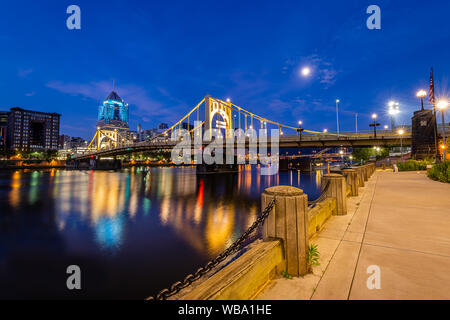 L'atterrissage de l'Allegheny au lever du soleil Banque D'Images
