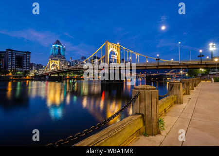 L'atterrissage de l'Allegheny au lever du soleil Banque D'Images