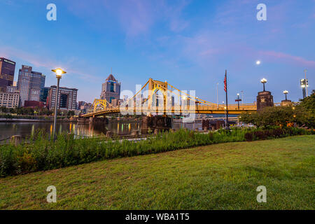 L'atterrissage de l'Allegheny au lever du soleil Banque D'Images
