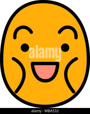 C'est une illustration de l'homme mince émoticone set Illustration de Vecteur