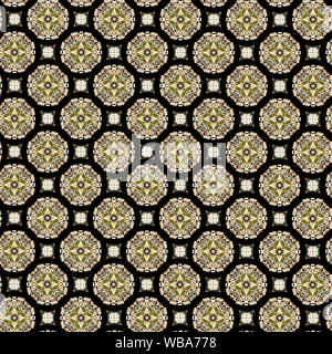 Des formes intéressantes et couleurs pour créer un modèle de conception symétrique qui peut être carrelées en toute transparence pour l'utiliser comme tissu ou textile, ou un papier peint fond Banque D'Images