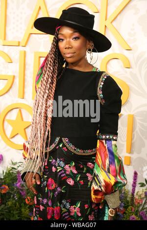 Newark, New Jersey, USA. Août 25, 2019. Brandy assiste à Black Girls Rock 2019 hébergé par Niecy Nash à NJPAC le 25 août 2019 à Newark, New Jersey. Credit : Mpi09/media/Alamy Punch Live News Banque D'Images