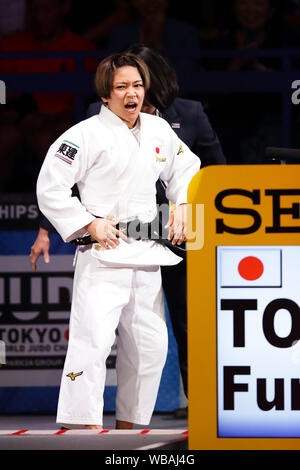 Nippon Budokan, Tokyo, Japon. Août 25, 2019. Funa Tonaki (JPN), le 25 août 2019 -Le Judo : le championnat du monde de judo 2019 Tokyo -48 kg femmes finale à Nippon Budokan, Tokyo, Japon. Credit : AFLO/Alamy Live News Banque D'Images