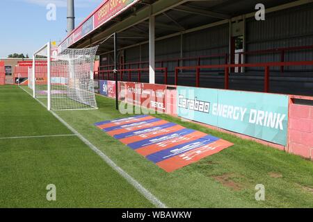 Cheltenham Town FC v Swindon Town FC au stade des roches Jonny, Whaddon Road (Sky Bet League deux - 24 août 2019) - Photo par Antony Thompson - T Banque D'Images