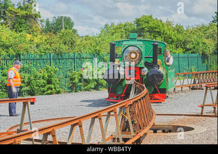 Le Monorail Lartigue à Listowel, comté de Kerry, en République d'Irlande, est un unique système de chemin de fer construit par le Français Charles Lartigue. Banque D'Images