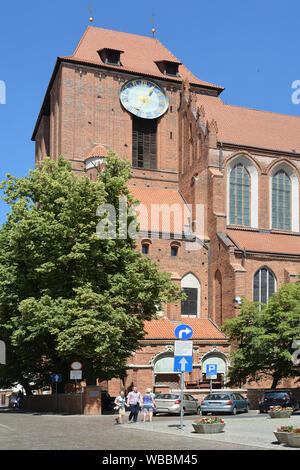 Cathédrale de Saint Jean Baptiste et saint Jean l'Évangéliste dans la vieille ville de Torun - Pologne. Banque D'Images