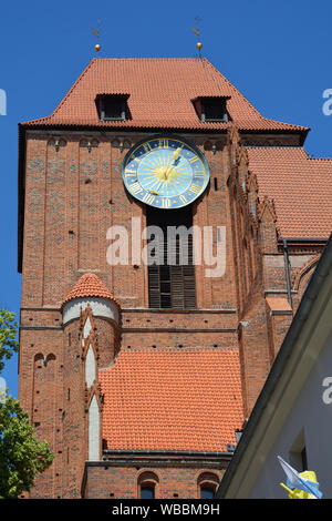 Cathédrale de Saint Jean Baptiste et saint Jean l'Évangéliste dans la vieille ville de Torun - Pologne. Banque D'Images