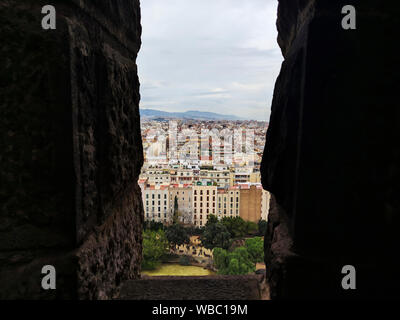 La ville de Barcelone, capitale et plus grande ville de la Catalogne, Espagne. Banque D'Images