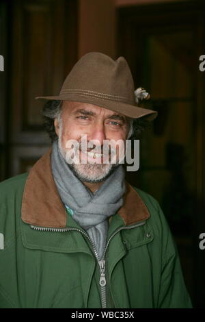 OLIVIER DASSAULT ET SA FEMME AUX ÎLES ORCADES Banque D'Images