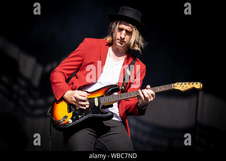 Trondheim, Norvège. 2e, juin 2018. Le groupe de hard rock britannique effectue un peu glorieux live pendant le festival de musique de Norvège à Trondheim Trondheim Rocks 2018. Ici le guitariste a appelé l'Lowe est vu sur scène. (Photo crédit : Gonzales Photo - Tor Atle Kleven). Banque D'Images