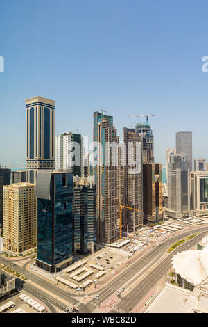 Gratte-ciel de la ville de West Bay, Doha, Qatar Banque D'Images