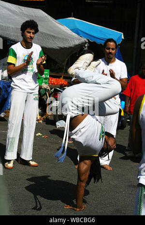 danseurs de capoeira en guyane française, cayenne Banque D'Images