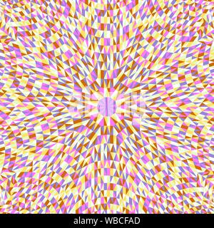 Modèle circulaire dynamique de fond mosaïque colorée - abstract vector illustration de polygonal carreaux géométriques Illustration de Vecteur